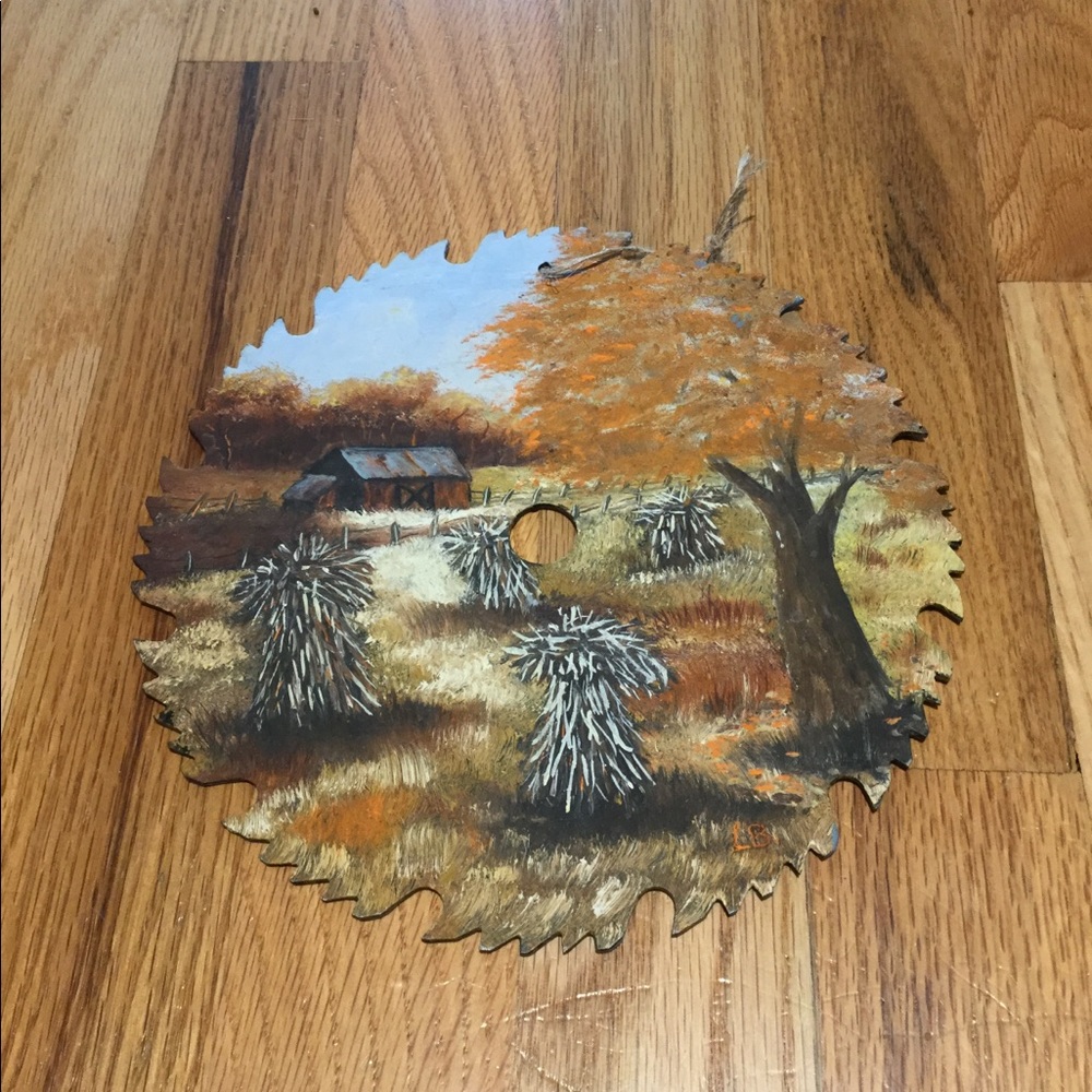 Handpainted Saw Blade